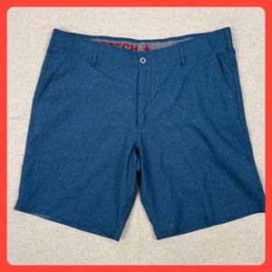 SWISS TECH Mens Blue Heathered Performance Shorts Size 40 Golf Casual Outdoor‎